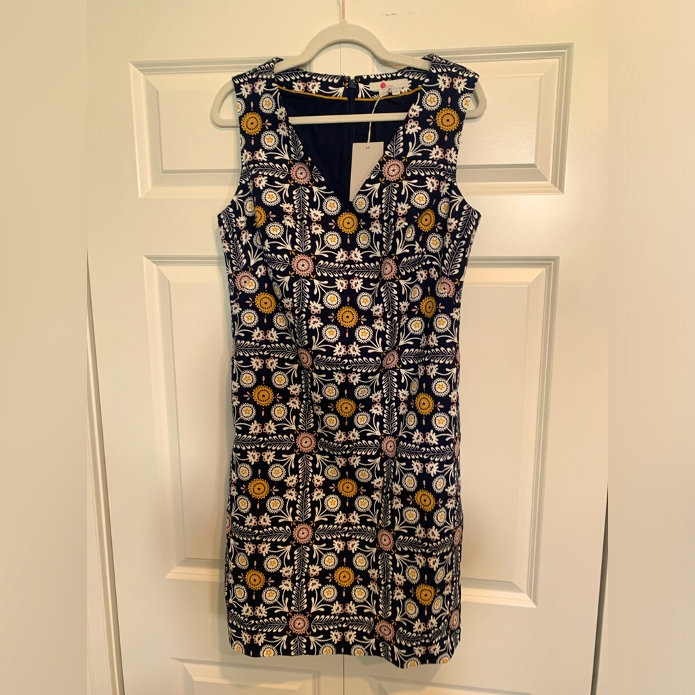 Boden 8R Navy Sheath dress with pockets